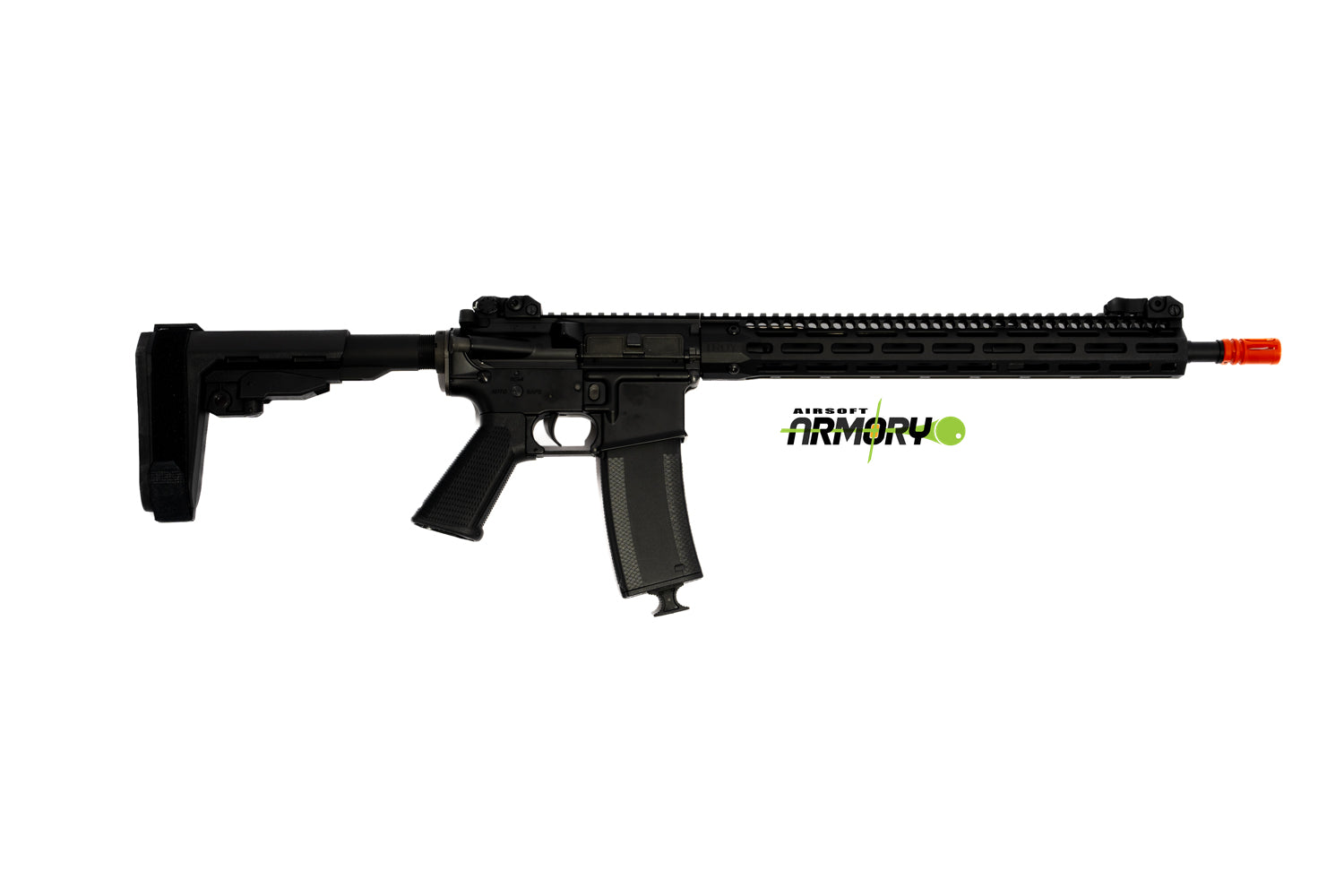 EMG Troy Industries Licensed SOCC M4 Carbine M-LOK AEG Rifle (Model: 15 EMG Troy Industries Licensed SOCC M4 Carbine M-LOK AEG Rifle (Model: 15